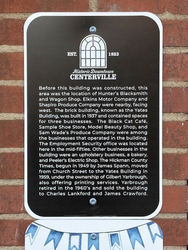 Yates Building marker image. Click for full size.