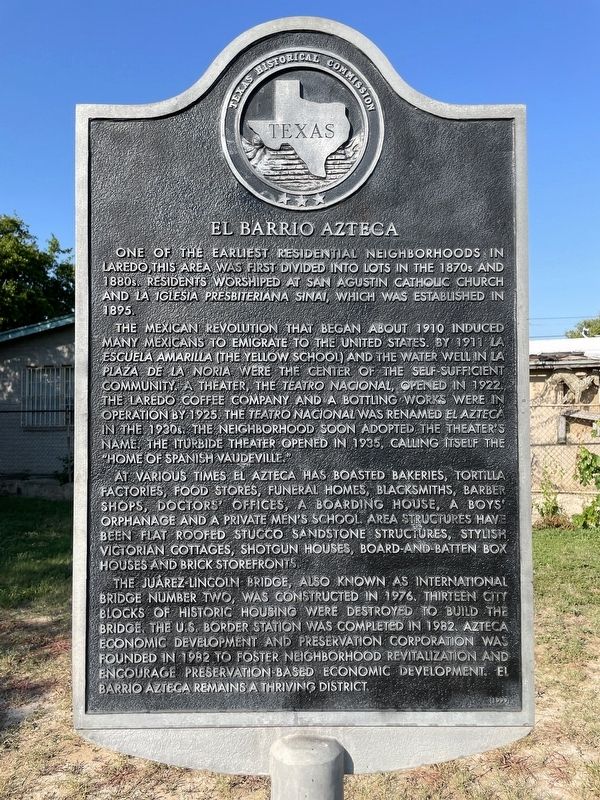 El Barrio Azteca Marker image. Click for full size.