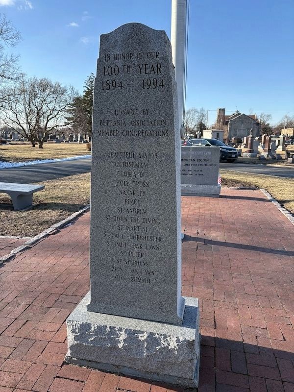 Old Glory Marker, rear side image. Click for full size.