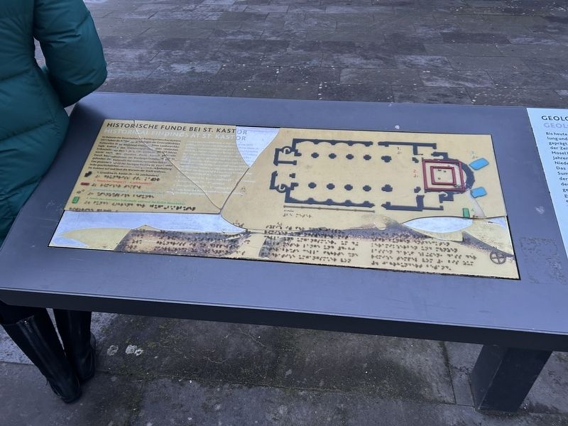 Historical Findings at St. Kastor Marker. Click for full size. Historical Findings at St. Kastor Marker image. Click for full size.