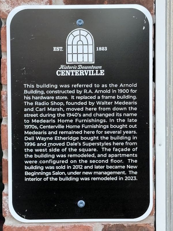 Arnold Building marker image. Click for full size.