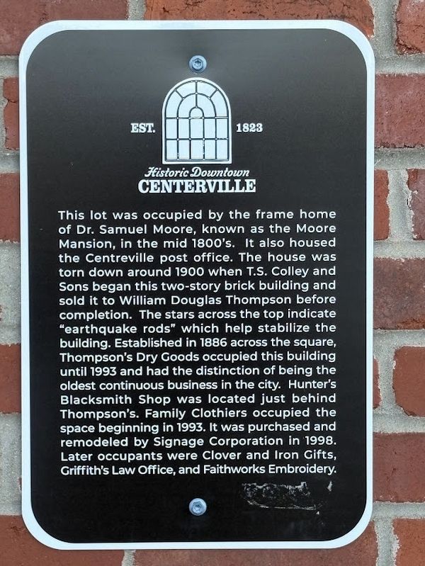 Thompson's Dry Goods Building marker image. Click for full size.