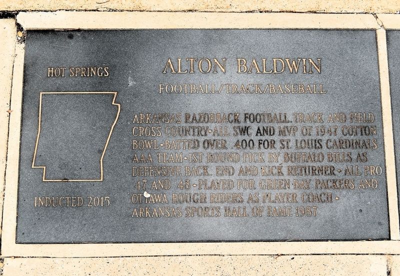Alton Baldwin Marker image. Click for full size.