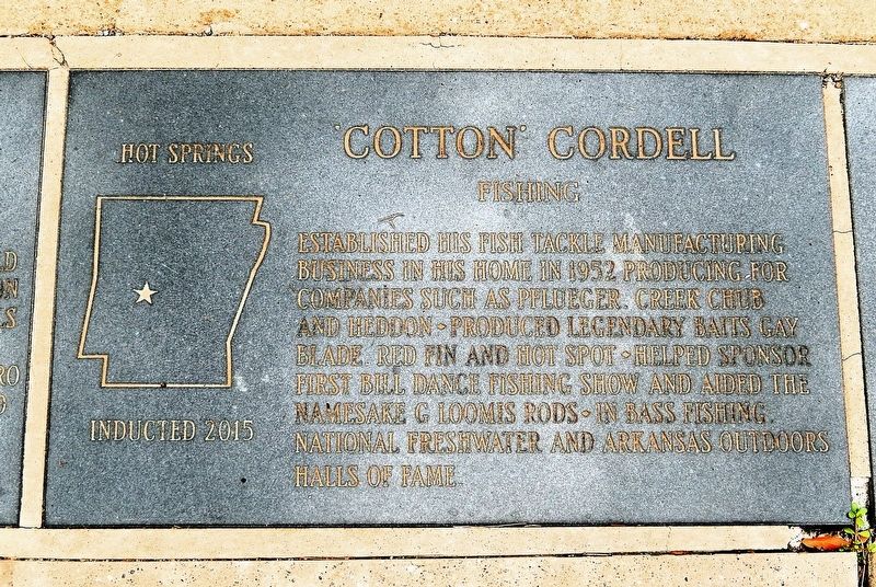 'Cotton' Cordell Marker image. Click for full size.