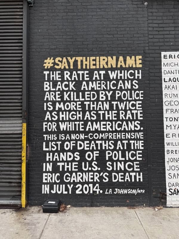 #SayTheirName Marker image. Click for full size.