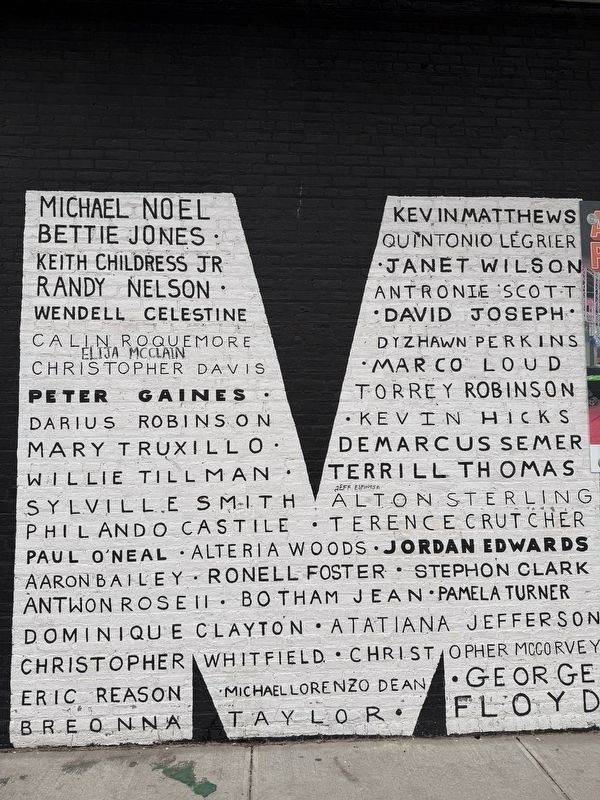 #SayTheirName Marker image. Click for full size.