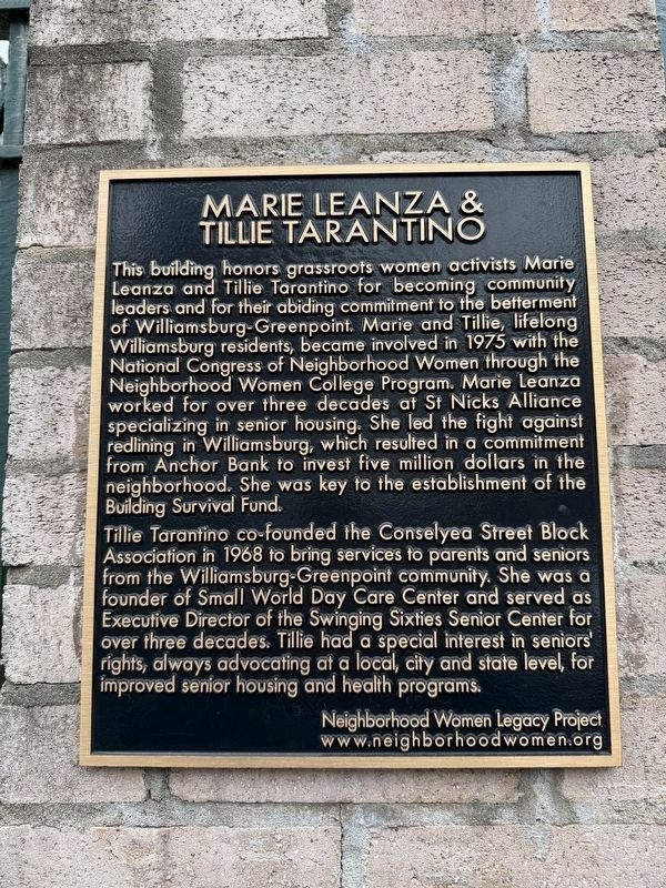Marie Leanza & Tillie Tarantino Marker image. Click for full size.