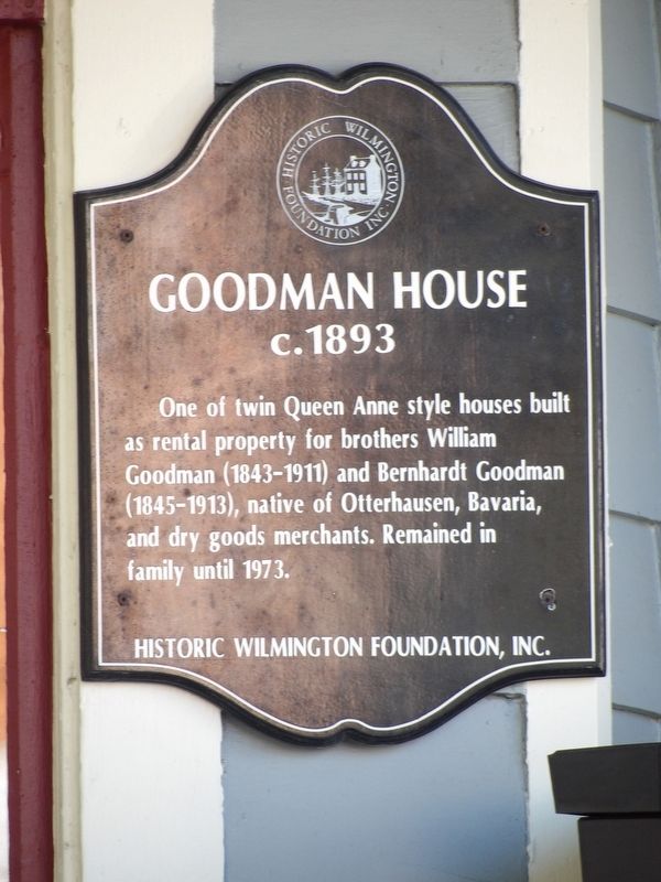 Goodman House Marker. Click for full size. Goodman House Marker image. Click for full size.