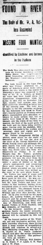 William A. Vollers obituary. Click for full size. William A. Vollers obituary image. Click for full size.