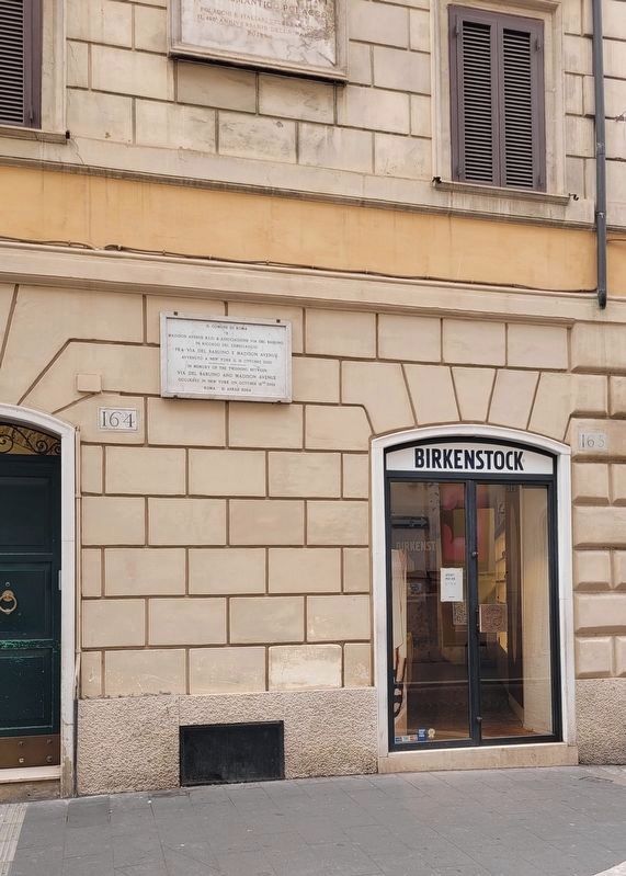 Official connection between Via Del Babuino and Madison Avenue Marker image. Click for full size.