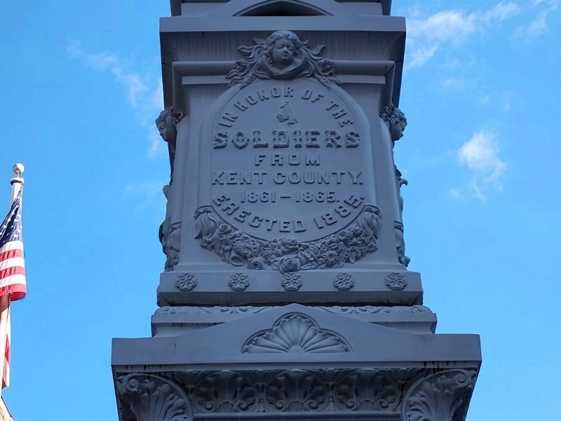 Kent County Civil War Monument & Fountain Top Middle side 1. Click for full size. Kent County Civil War Monument & Fountain Top Middle side 1 image. Click for full size.