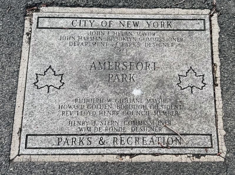 Rededication paver inside the park. Click for full size. Rededication paver inside the park image. Click for full size.
