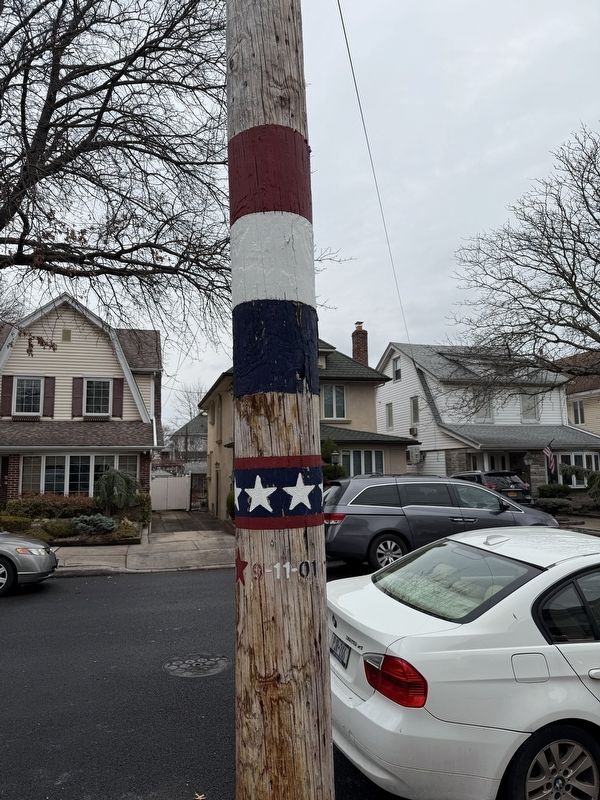 9-11-01 Memorial Poles Marker. Click for full size. 9-11-01 Memorial Poles Marker image. Click for full size.