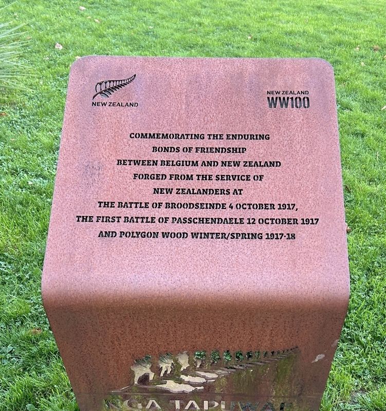 New Zealand Memorial Marker. Click for full size. New Zealand Memorial Marker image. Click for full size.