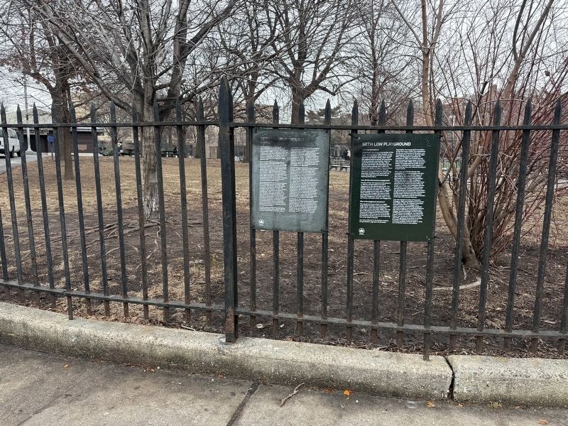 Seth Low Playground Marker image. Click for full size.