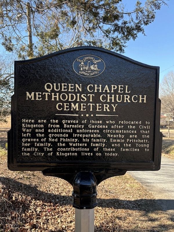 Queen Chapel Methodist Church Cemetery Marker. Click for full size. Queen Chapel Methodist Church Cemetery Marker image. Click for full size.