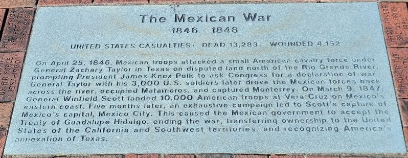 The Mexican War Marker image. Click for full size.