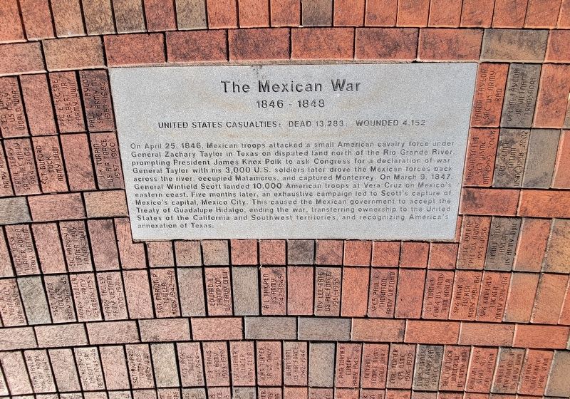 The Mexican War Marker image. Click for full size.