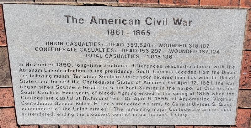 The American Civil War Marker image. Click for full size.