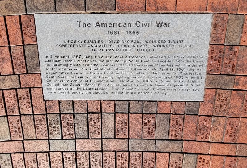 The American Civil War Marker image. Click for full size.
