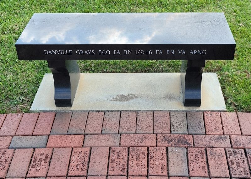 Danville Grays Memorial Bench image. Click for full size.
