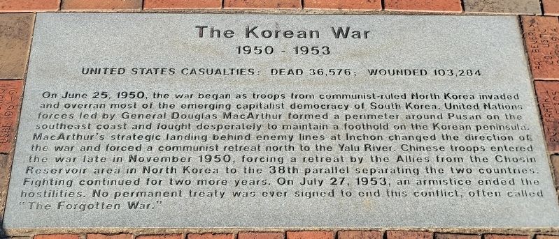 The Korean War Marker image. Click for full size.