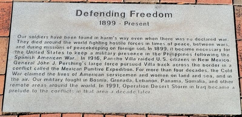 Defending Freedom Marker image. Click for full size.