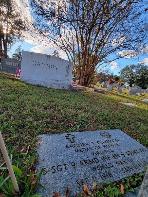 Archer T. Gammon Gravesite image. Click for full size.