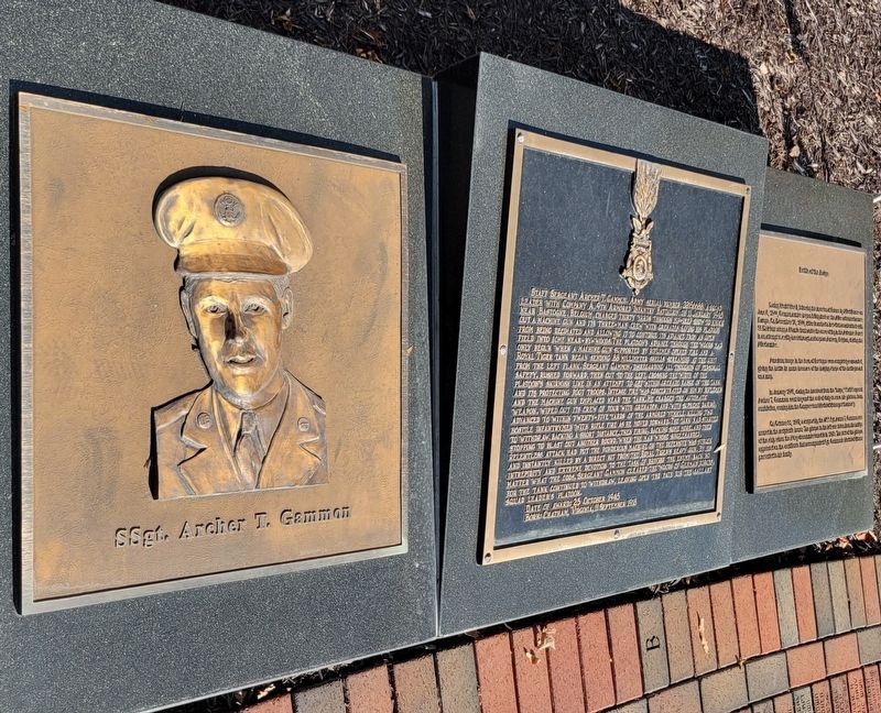 Staff Sergeant Archer T. Gammon Image and Marker image. Click for full size.