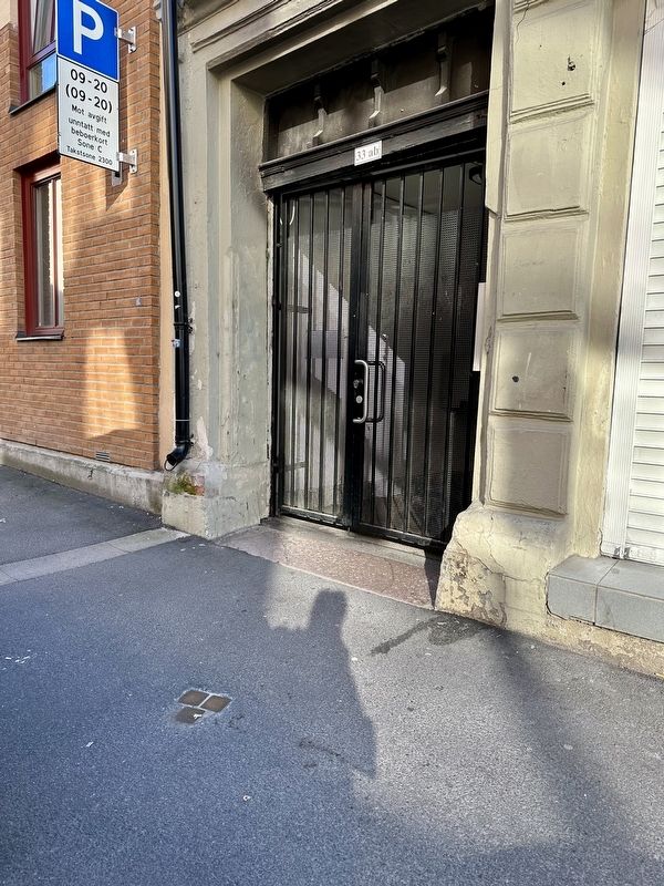 Daniel Claes stolperstein- wide view. Click for full size. Daniel Claes stolperstein- wide view image. Click for full size.