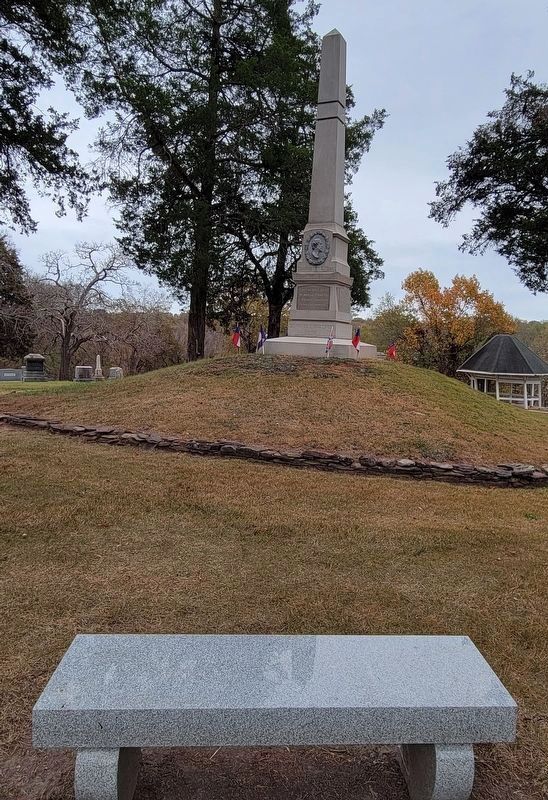 Anne Eliza Johns Memorial Bench and Danville Civil War Monument image. Click for full size.
