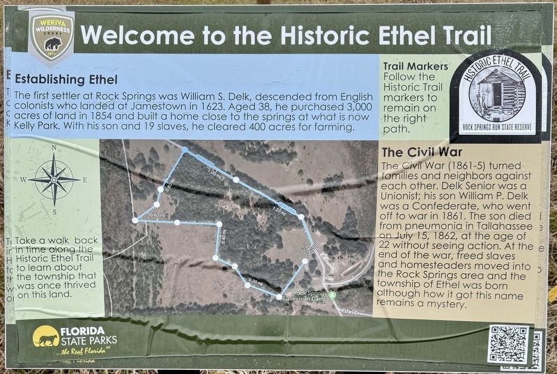 Historic Ethel Trail Marker. Click for full size. Historic Ethel Trail Marker image. Click for full size.