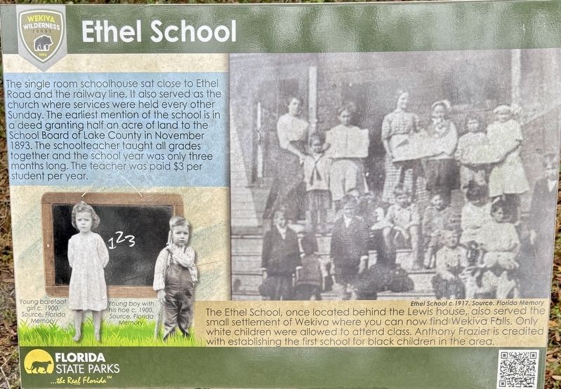 Ethel School Marker. Click for full size. Ethel School Marker image. Click for full size.