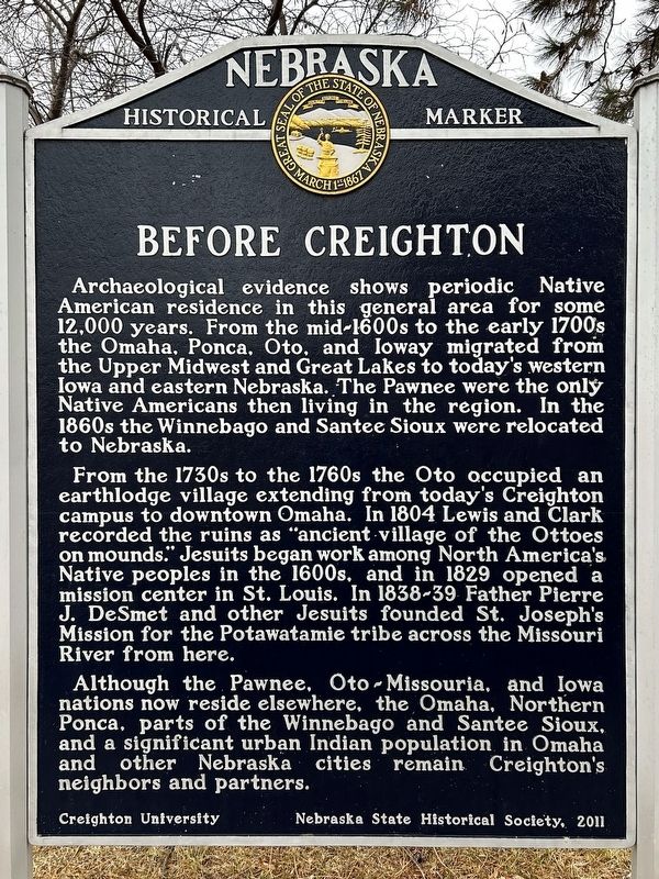 Before Creighton Marker image. Click for full size.