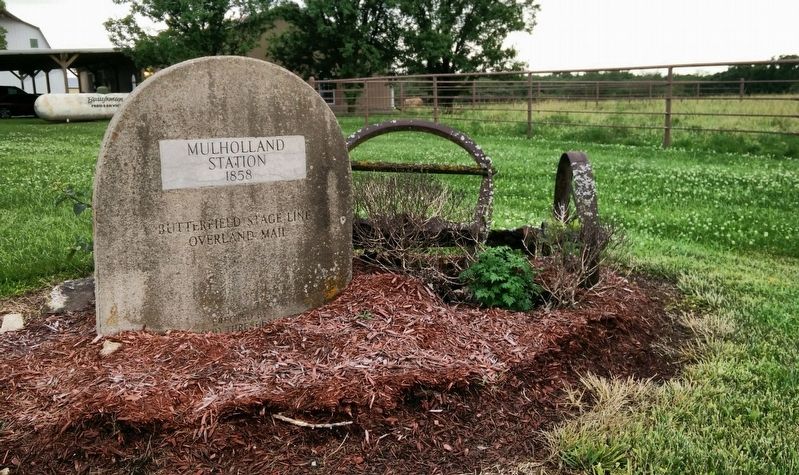Mulholland Station 1858 Marker. Click for full size. Mulholland Station 1858 Marker image. Click for full size.
