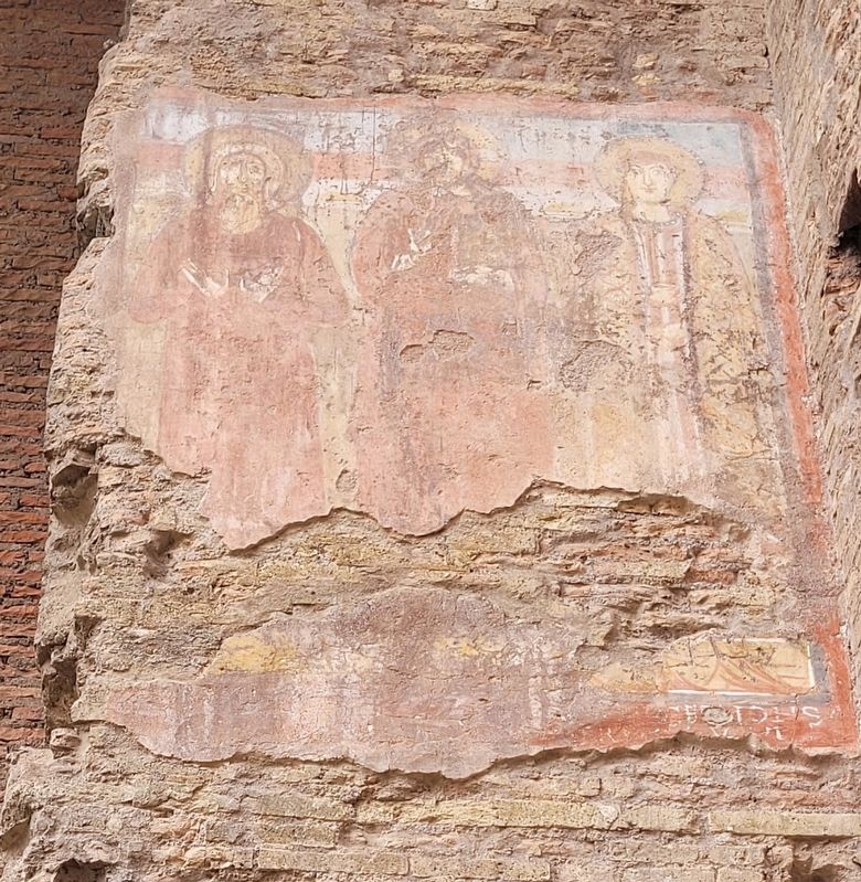 Christ between the medical saints Abbacyrus and John (10th century). Click for full size. Christ between the medical saints Abbacyrus and John (10th century) image. Click for full size.