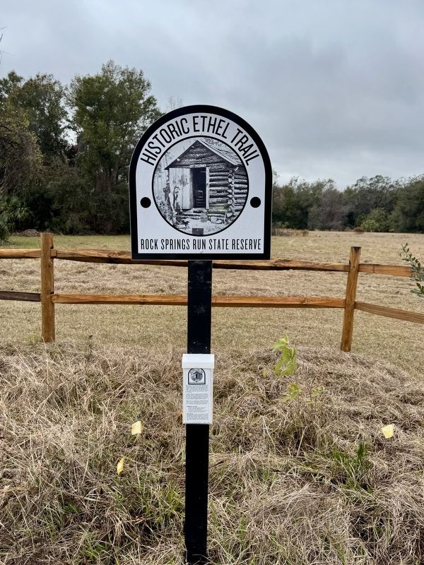 Historic Ethel Trail Marker. Click for full size. Historic Ethel Trail Marker image. Click for full size.