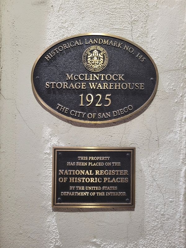McClintock Storage Warehouse Marker. Click for full size. McClintock Storage Warehouse Marker image. Click for full size.