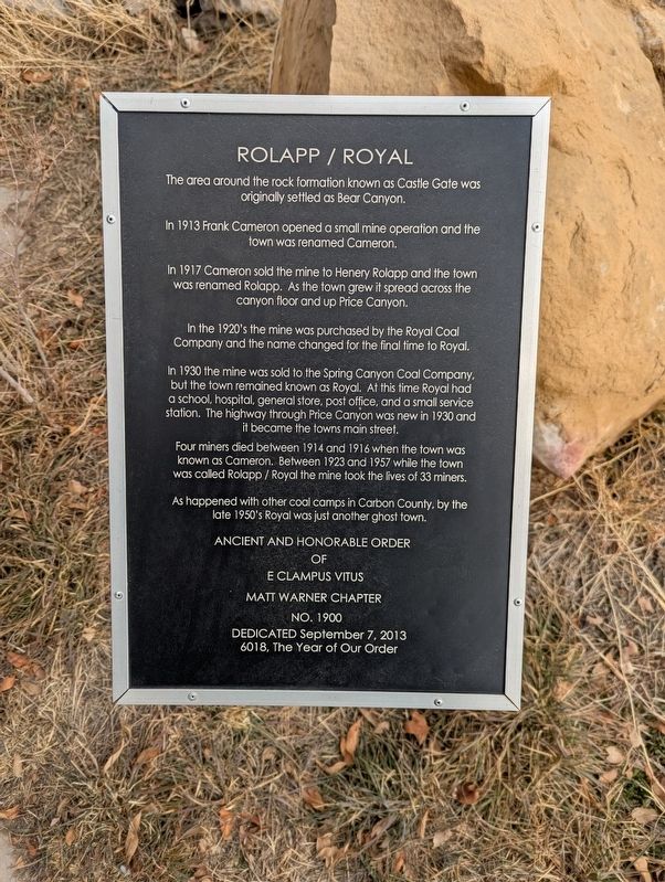 Rolapp / Royal Marker image. Click for full size.