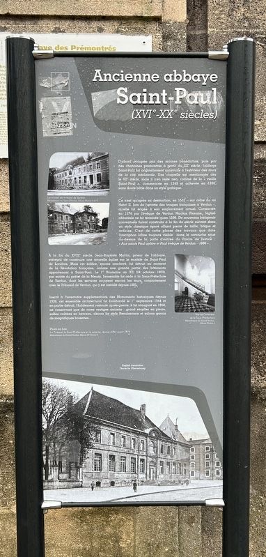 Ancienne abbaye Saint-Paul Marker image. Click for full size.