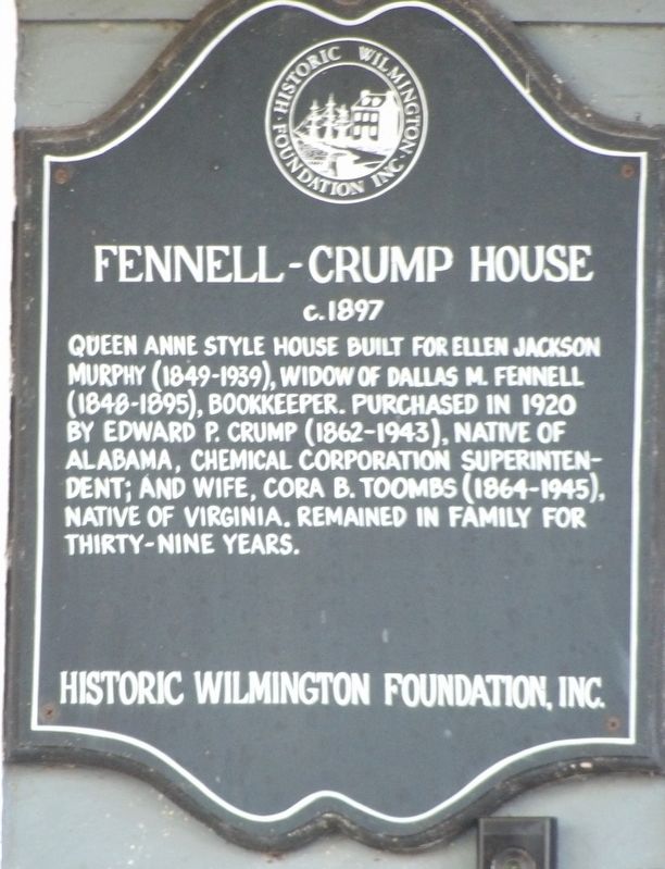 Fennell-Crump House Marker image. Click for full size.