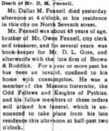 Dallas Mifflin Fennell obituary image. Click for full size.
