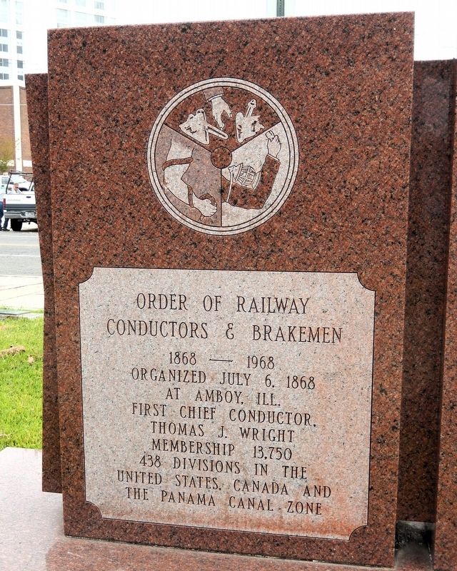 Order of Railway Conductors & Brakemen Marker image. Click for full size.