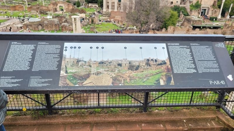 La vista del Foro Romano / The view of the Roman Forum Marker image. Click for full size.