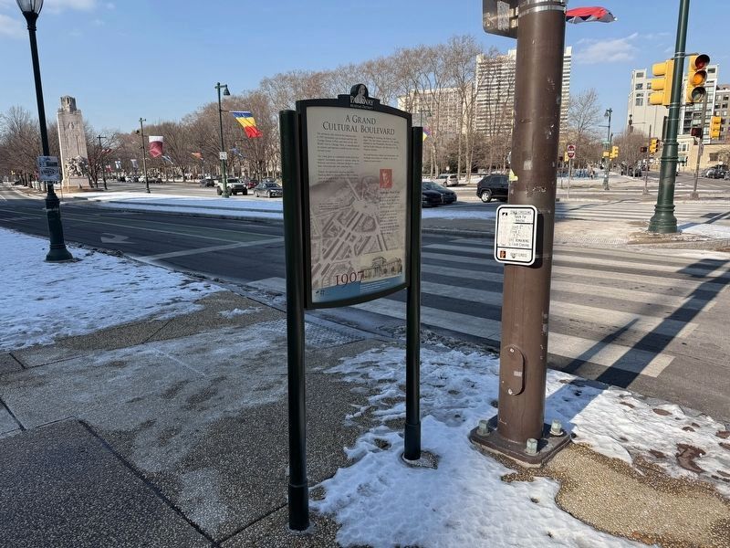 A Grand Cultural Boulevard side of the marker. Click for full size. A Grand Cultural Boulevard side of the marker image. Click for full size.