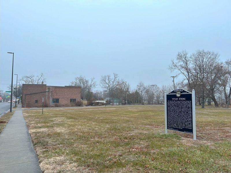 Vivian Strong Marker, from the south image. Click for full size.