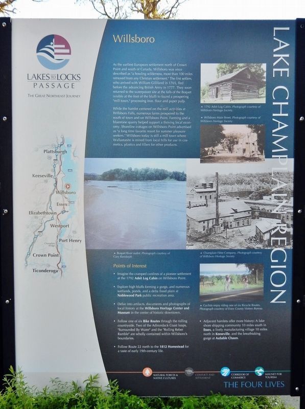 Willsboro Marker (<i>right panel</i>). Click for full size. Willsboro Marker (<i>right panel</i>) image. Click for full size.