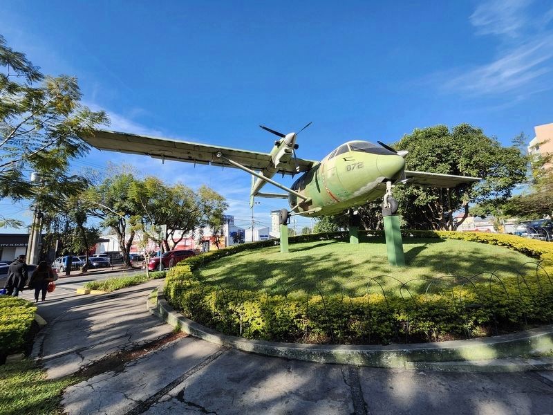 An Arava airplane near the Guatemalan Air Force Memorial. Click for full size. An Arava airplane near the Guatemalan Air Force Memorial image. Click for full size.