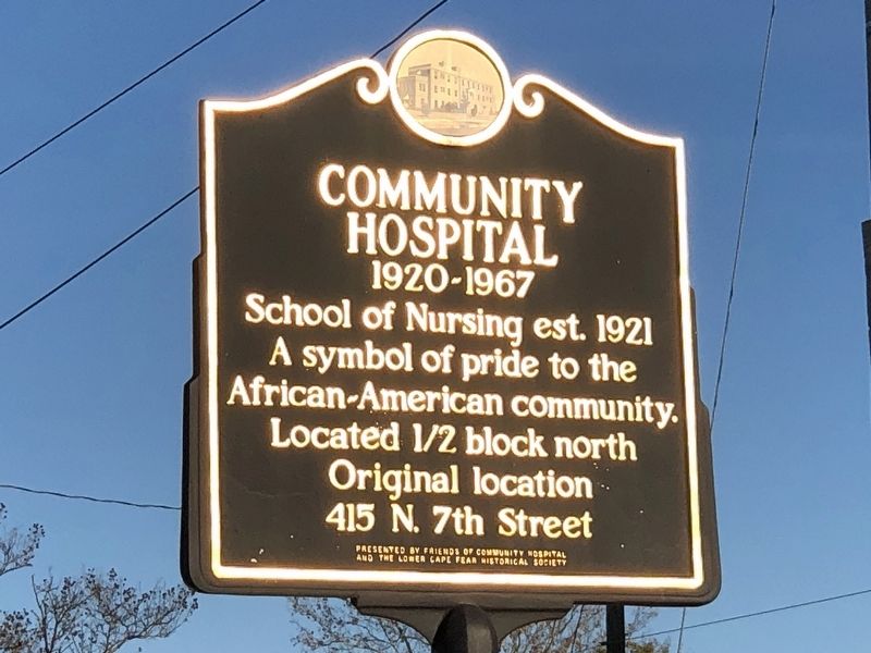 Community Hospital Marker. Click for full size. Community Hospital Marker image. Click for full size.