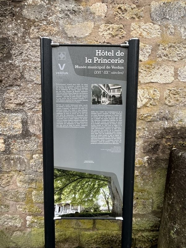 H�tel de la Princerie Marker image. Click for full size.
